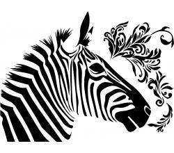 Stencil Schablone Zebra